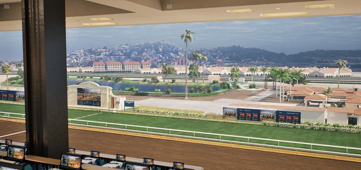 Del Mar Thoroughbred Club - Section Turf Club Lvl 4 Tbl E 45 Seat View