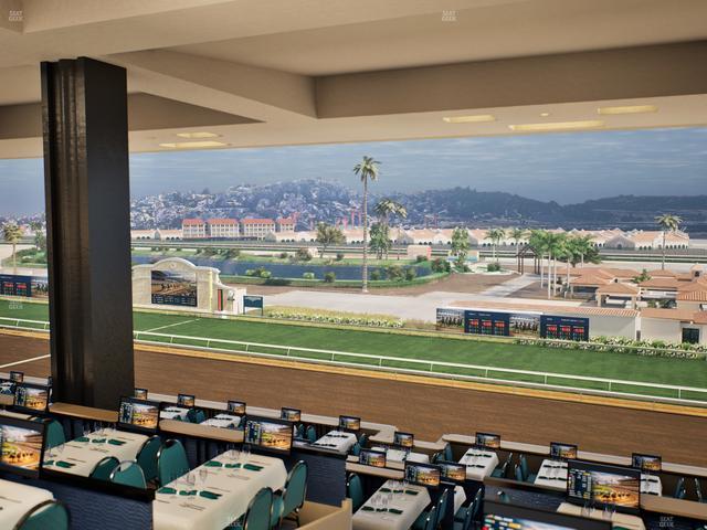 Del Mar Thoroughbred Club - Section Turf Club Lvl 4 Tbl E 45 Seat View