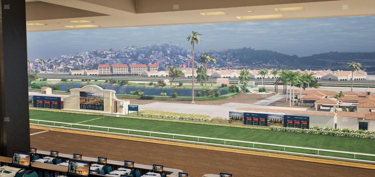 Del Mar Thoroughbred Club - Section Turf Club Lvl 4 Tbl E 46 Seat View
