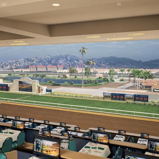 Del Mar Thoroughbred Club - Section Turf Club Lvl 4 Tbl E 46 Seat View