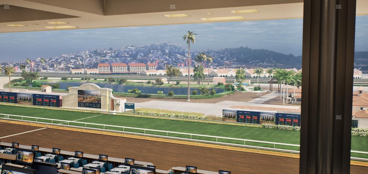 Del Mar Thoroughbred Club - Section Turf Club Lvl 4 Tbl E 47 Seat View