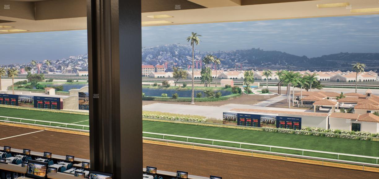 Del Mar Thoroughbred Club - Section Turf Club Lvl 4 Tbl E 49 Seat View