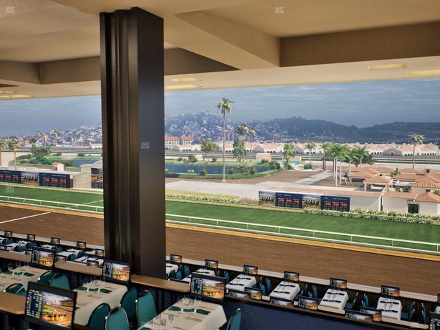 Del Mar Thoroughbred Club - Section Turf Club Lvl 4 Tbl E 49 Seat View