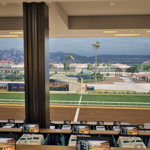 Del Mar Thoroughbred Club - Section Turf Club Lvl 4 Tbl E 6 Seat View