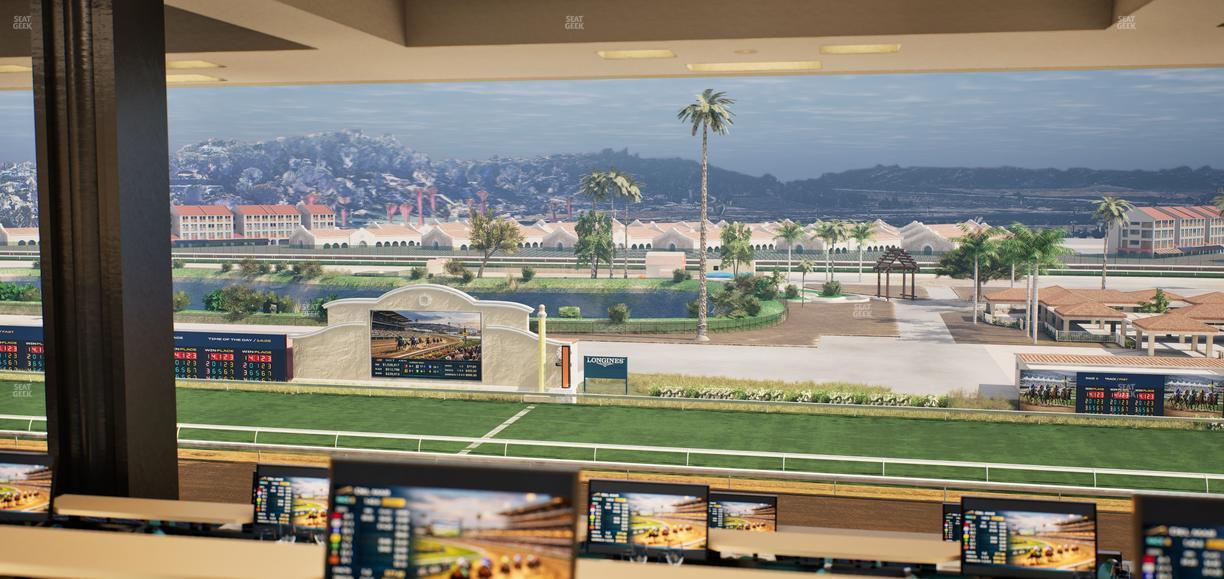 Del Mar Thoroughbred Club - Section Turf Club Lvl 4 Tbl F 20 Seat View