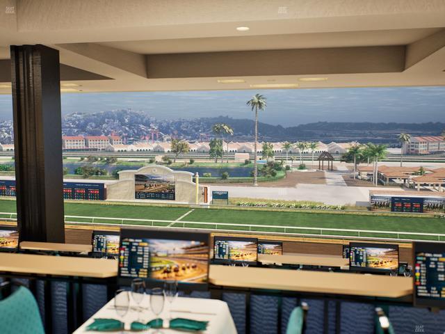 Del Mar Thoroughbred Club - Section Turf Club Lvl 4 Tbl F 20 Seat View