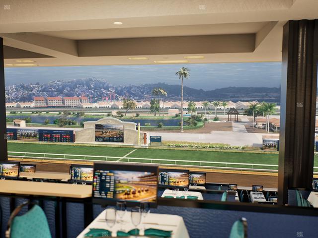 Del Mar Thoroughbred Club - Section Turf Club Lvl 4 Tbl F 21 Seat View