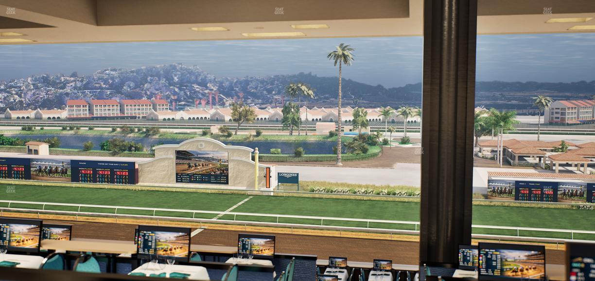 Del Mar Thoroughbred Club - Section Turf Club Lvl 4 Tbl F 22 Seat View