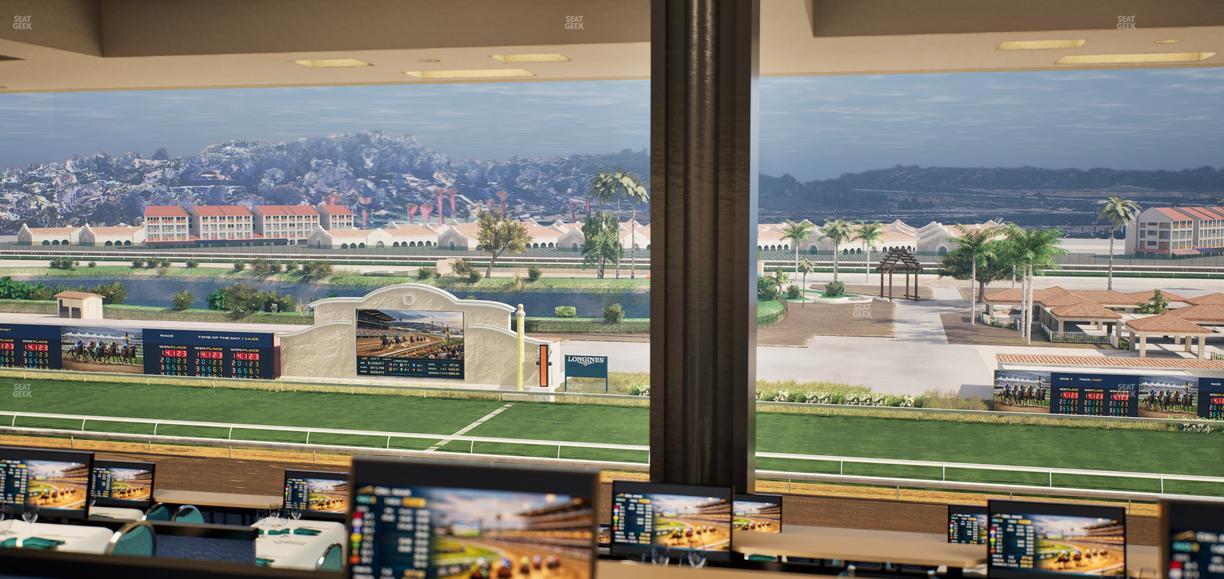 Del Mar Thoroughbred Club - Section Turf Club Lvl 4 Tbl F 23 Seat View