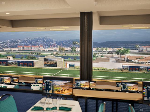 Del Mar Thoroughbred Club - Section Turf Club Lvl 4 Tbl F 23 Seat View
