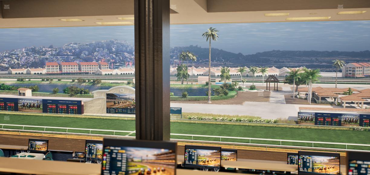 Del Mar Thoroughbred Club - Section Turf Club Lvl 4 Tbl F 24 Seat View