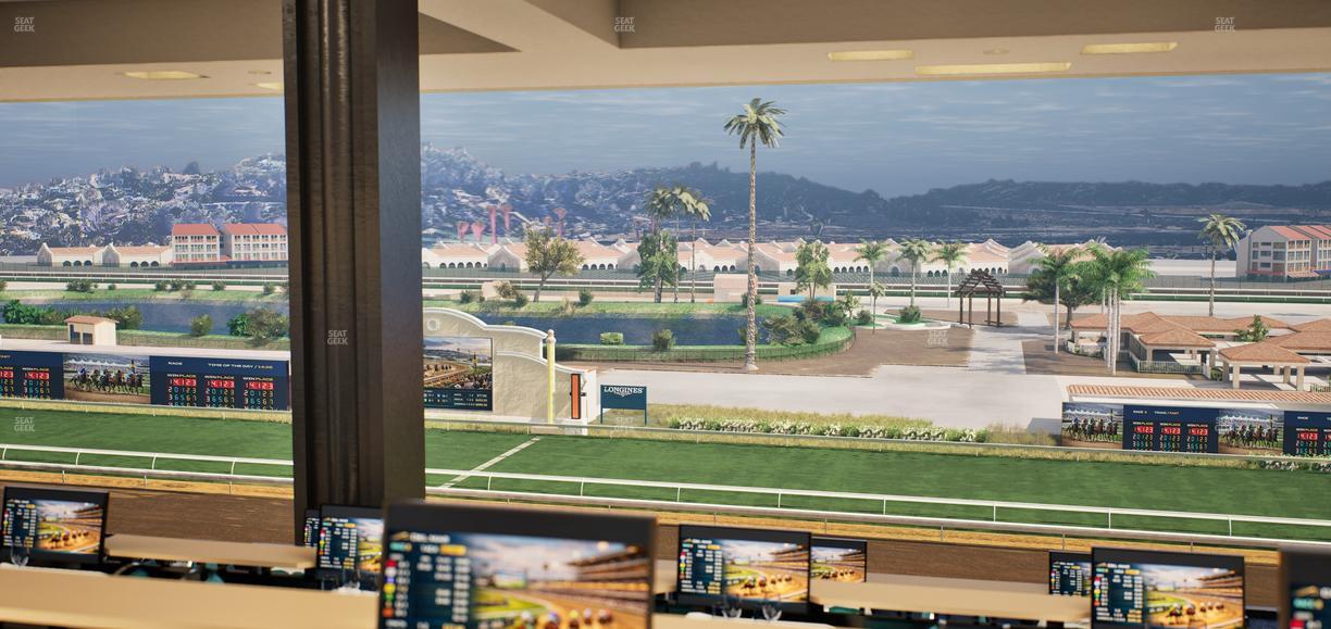 Del Mar Thoroughbred Club - Section Turf Club Lvl 4 Tbl F 25 Seat View