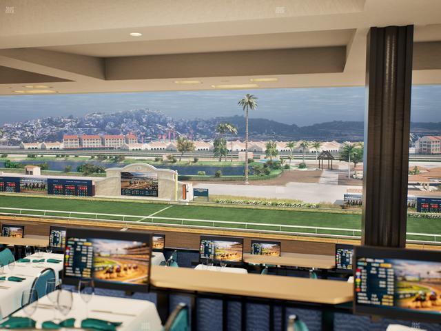Del Mar Thoroughbred Club - Section Turf Club Lvl 4 Tbl F 27 Seat View