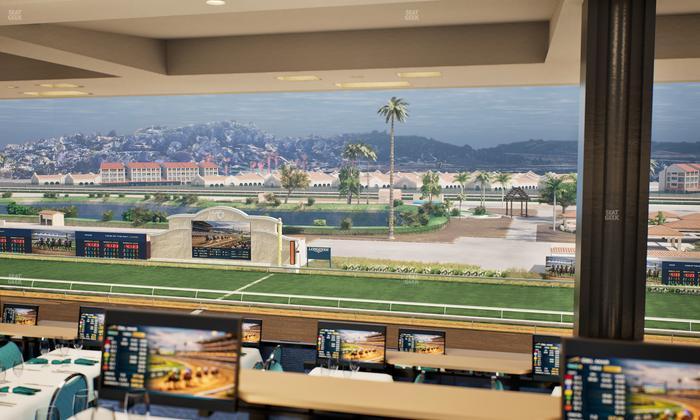 Del Mar Thoroughbred Club - Section Turf Club Lvl 4 Tbl F 27 Seat View
