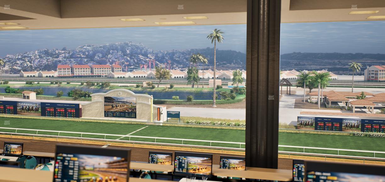 Del Mar Thoroughbred Club - Section Turf Club Lvl 4 Tbl F 28 Seat View