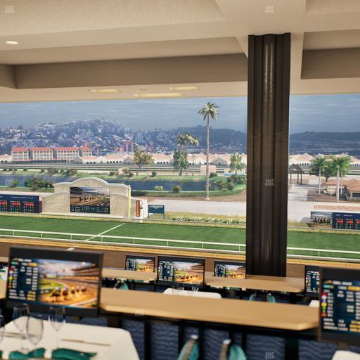 Del Mar Thoroughbred Club - Section Turf Club Lvl 4 Tbl F 28 Seat View