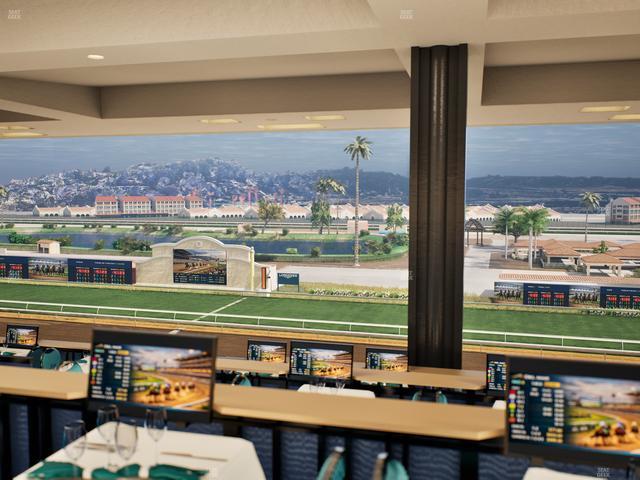 Del Mar Thoroughbred Club - Section Turf Club Lvl 4 Tbl F 28 Seat View