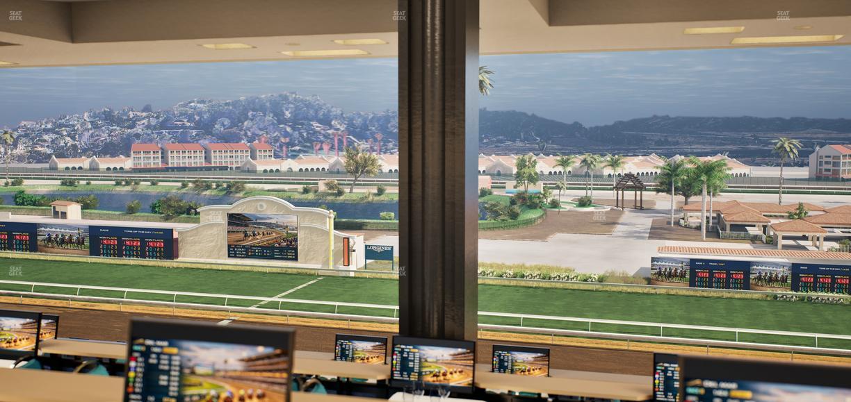 Del Mar Thoroughbred Club - Section Turf Club Lvl 4 Tbl F 29 Seat View