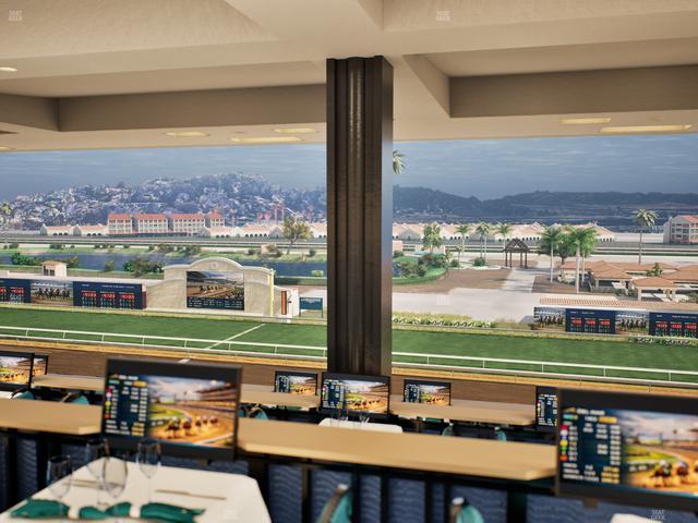 Del Mar Thoroughbred Club - Section Turf Club Lvl 4 Tbl F 29 Seat View