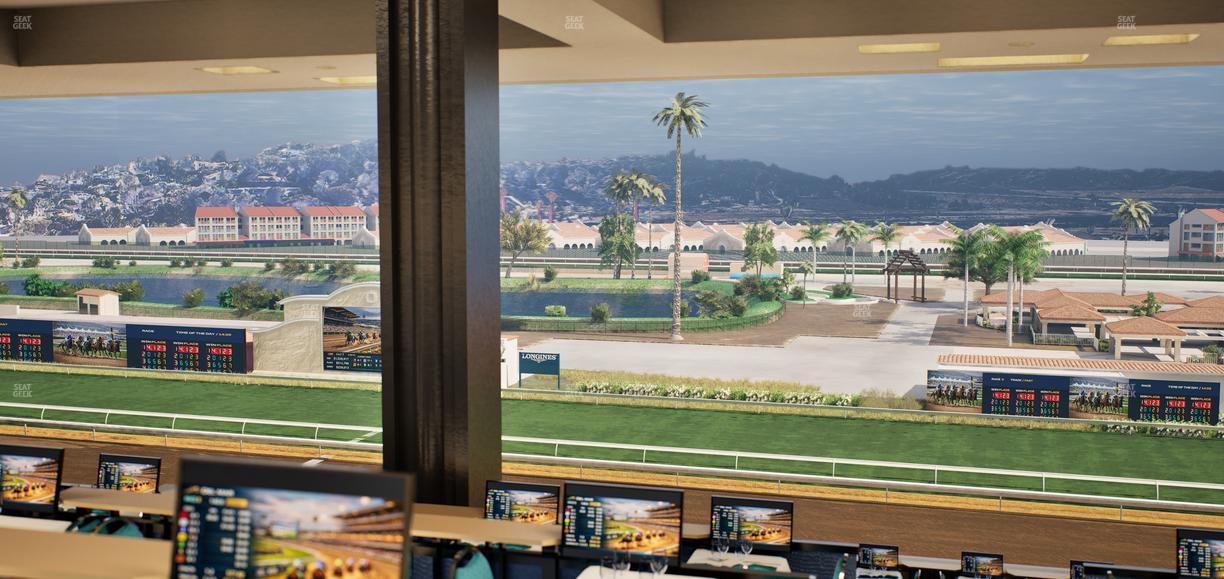 Del Mar Thoroughbred Club - Section Turf Club Lvl 4 Tbl F 30 Seat View