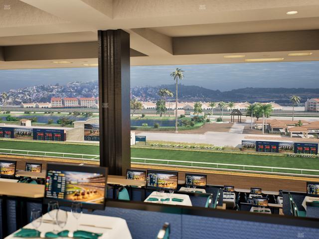 Del Mar Thoroughbred Club - Section Turf Club Lvl 4 Tbl F 30 Seat View