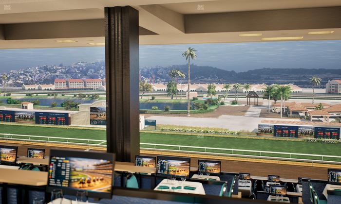 Del Mar Thoroughbred Club - Section Turf Club Lvl 4 Tbl F 30 Seat View