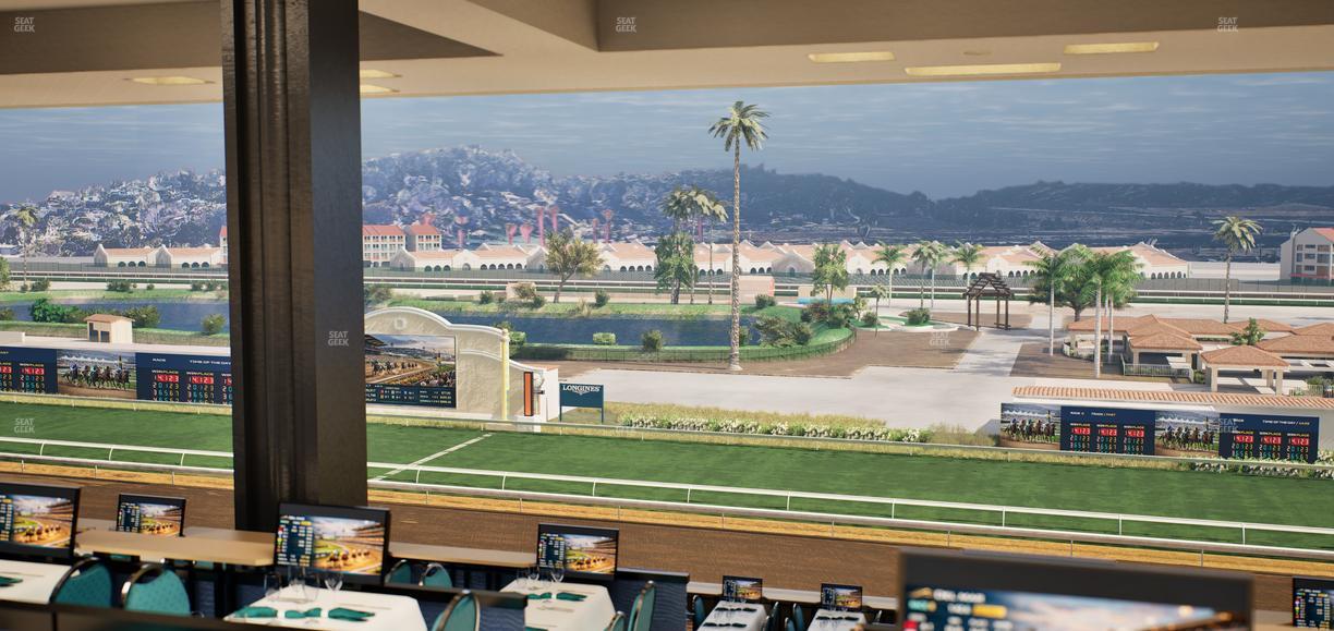 Del Mar Thoroughbred Club - Section Turf Club Lvl 4 Tbl F 31 Seat View