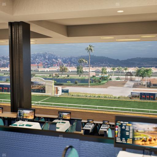 Del Mar Thoroughbred Club - Section Turf Club Lvl 4 Tbl F 31 Seat View