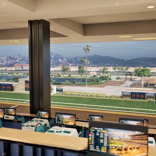 Del Mar Thoroughbred Club - Section Turf Club Lvl 4 Tbl F 36 Seat View