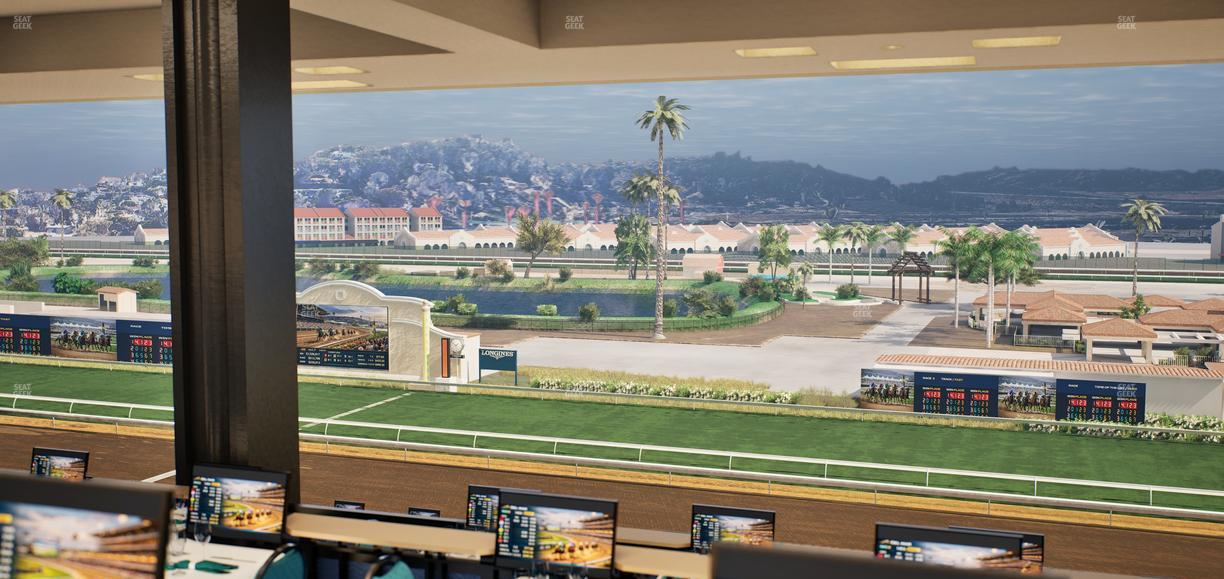 Del Mar Thoroughbred Club - Section Turf Club Lvl 4 Tbl F 37 Seat View