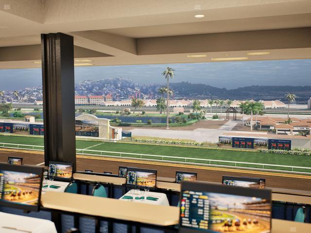 Del Mar Thoroughbred Club - Section Turf Club Lvl 4 Tbl F 37 Seat View