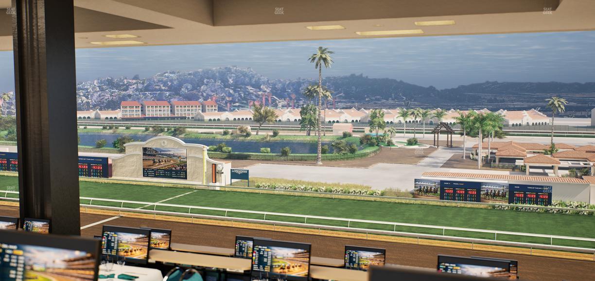 Del Mar Thoroughbred Club - Section Turf Club Lvl 4 Tbl F 38 Seat View