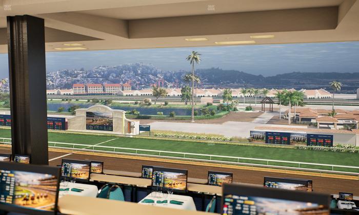 Del Mar Thoroughbred Club - Section Turf Club Lvl 4 Tbl F 38 Seat View