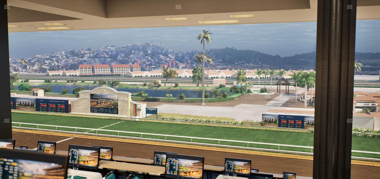 Del Mar Thoroughbred Club - Section Turf Club Lvl 4 Tbl F 39 Seat View