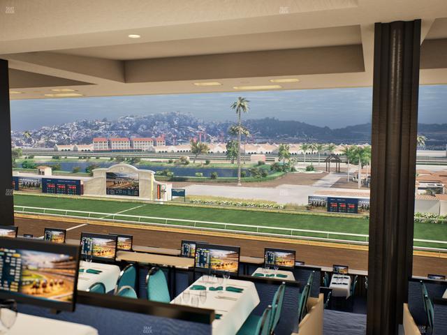 Del Mar Thoroughbred Club - Section Turf Club Lvl 4 Tbl F 39 Seat View
