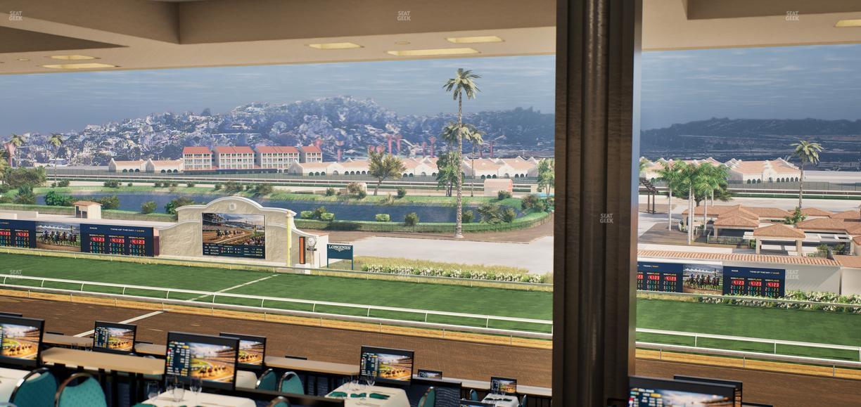 Del Mar Thoroughbred Club - Section Turf Club Lvl 4 Tbl F 40 Seat View