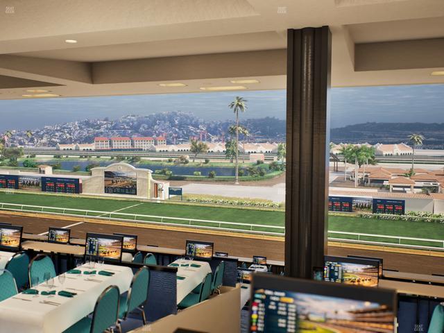 Del Mar Thoroughbred Club - Section Turf Club Lvl 4 Tbl F 40 Seat View