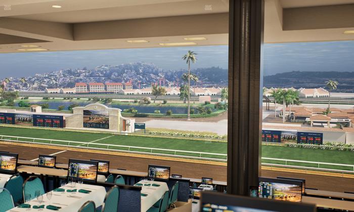 Del Mar Thoroughbred Club - Section Turf Club Lvl 4 Tbl F 40 Seat View