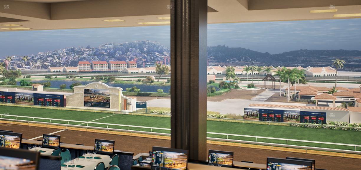 Del Mar Thoroughbred Club - Section Turf Club Lvl 4 Tbl F 41 Seat View