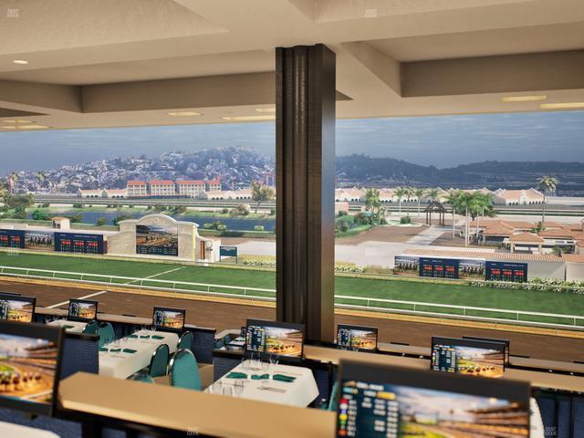 Del Mar Thoroughbred Club - Section Turf Club Lvl 4 Tbl F 41 Seat View