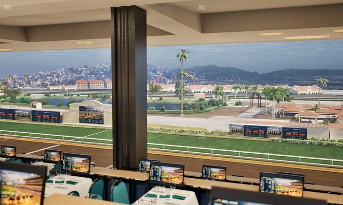 Del Mar Thoroughbred Club - Section Turf Club Lvl 4 Tbl F 42 Seat View