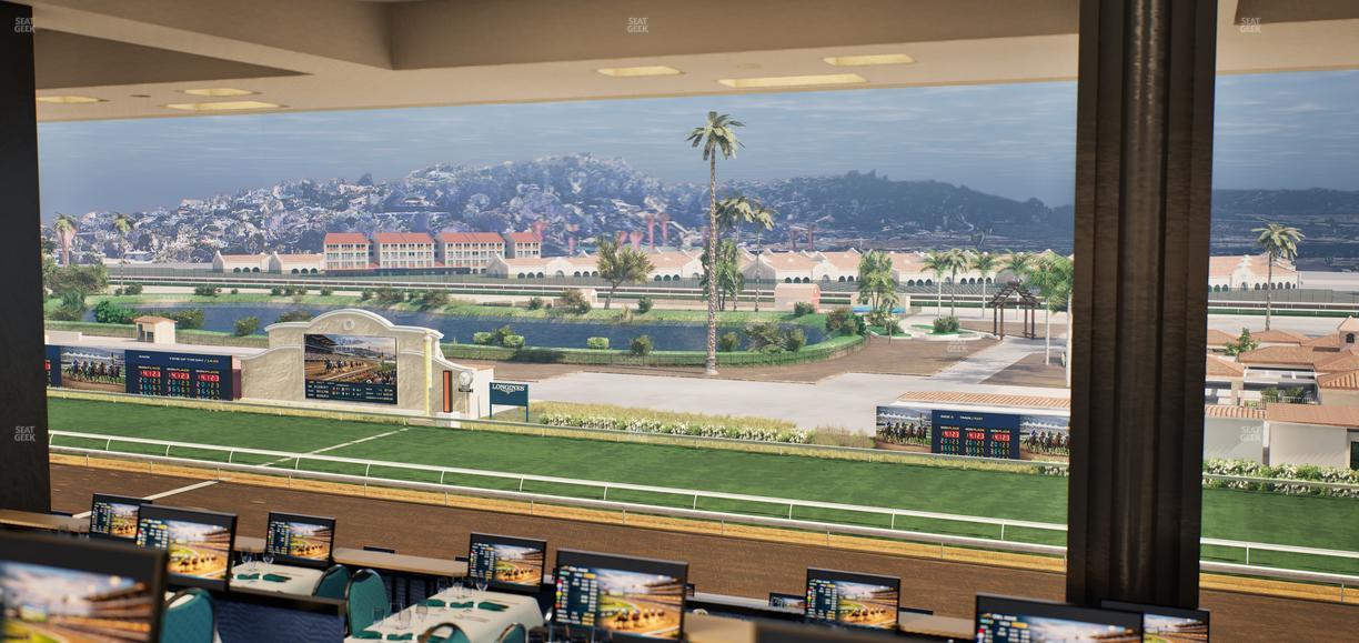 Del Mar Thoroughbred Club - Section Turf Club Lvl 4 Tbl F 45 Seat View