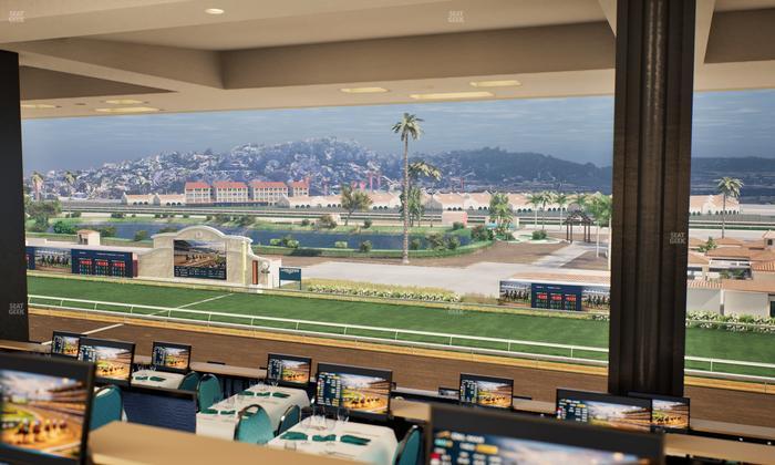 Del Mar Thoroughbred Club - Section Turf Club Lvl 4 Tbl F 45 Seat View