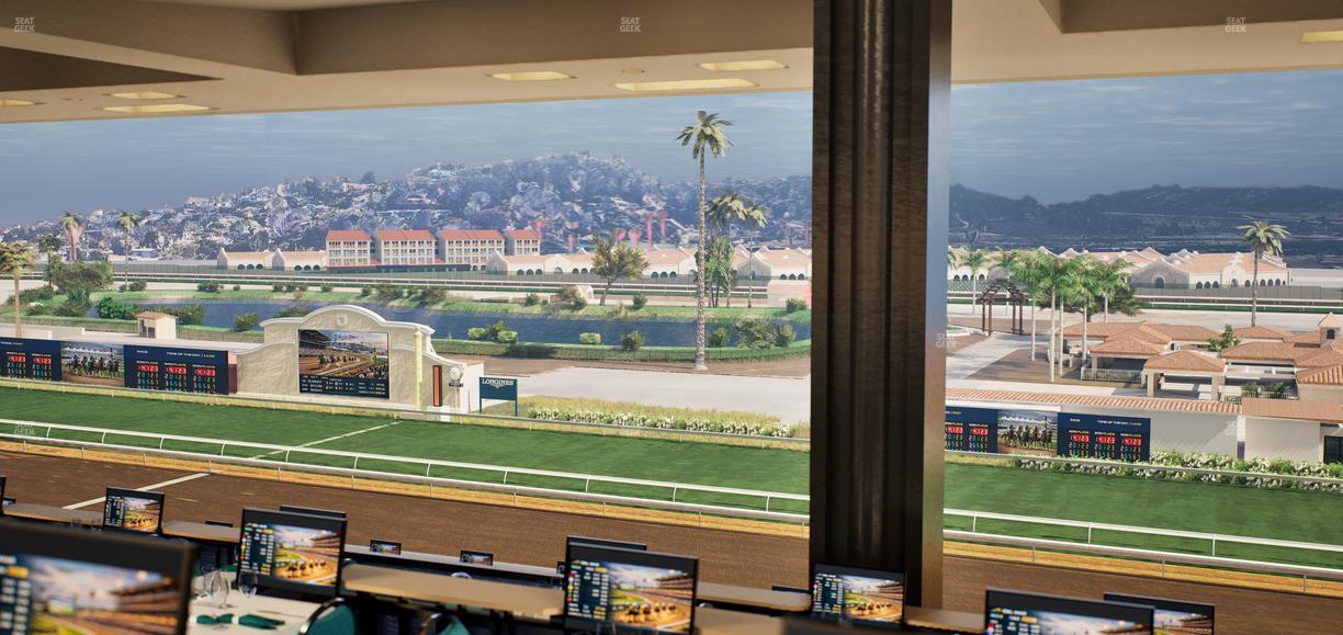 Del Mar Thoroughbred Club - Section Turf Club Lvl 4 Tbl F 46 Seat View