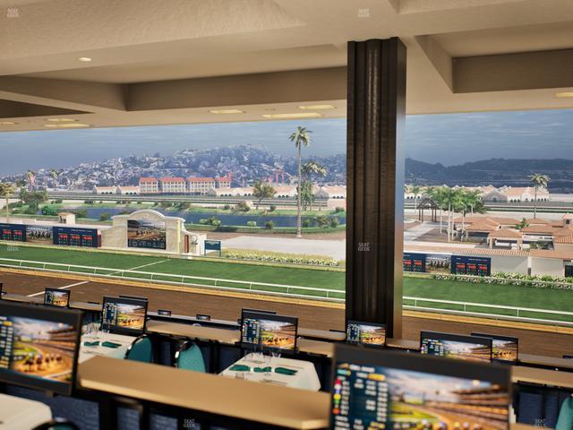 Del Mar Thoroughbred Club - Section Turf Club Lvl 4 Tbl F 46 Seat View