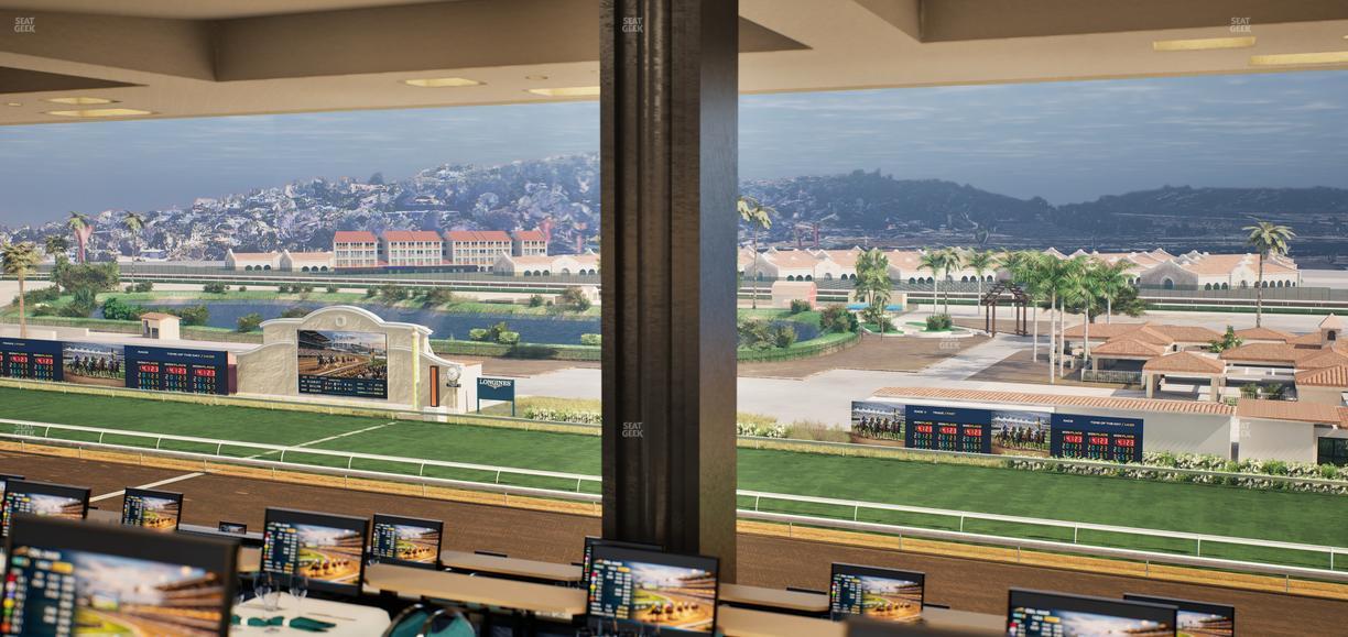 Del Mar Thoroughbred Club - Section Turf Club Lvl 4 Tbl F 47 Seat View