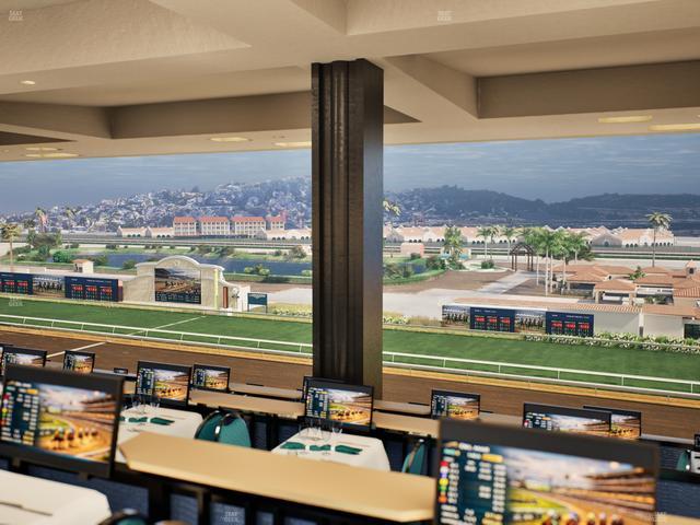 Del Mar Thoroughbred Club - Section Turf Club Lvl 4 Tbl F 47 Seat View