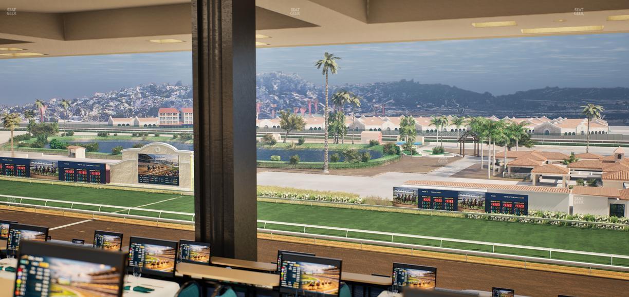Del Mar Thoroughbred Club - Section Turf Club Lvl 4 Tbl F 48 Seat View