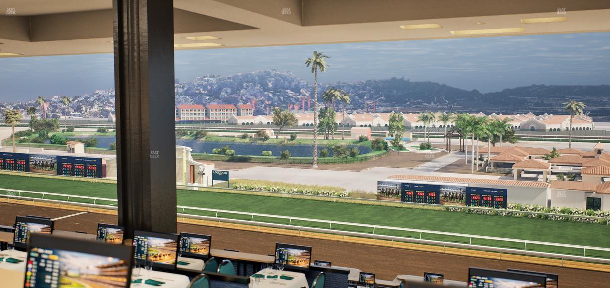 Del Mar Thoroughbred Club - Section Turf Club Lvl 4 Tbl F 49 Seat View