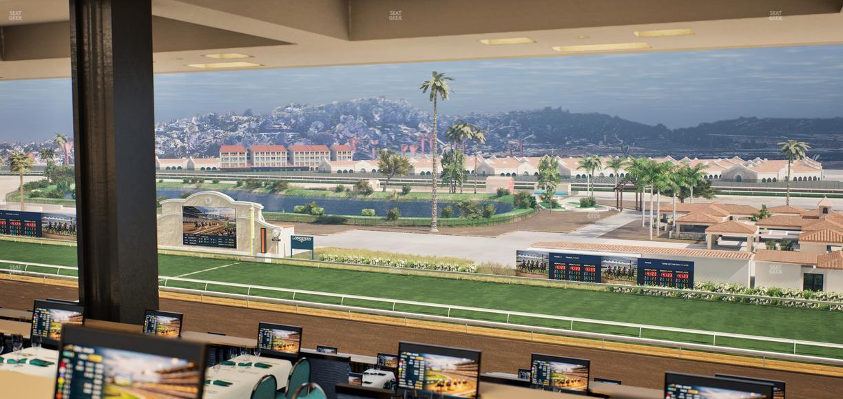 Del Mar Thoroughbred Club - Section Turf Club Lvl 4 Tbl F 50 Seat View